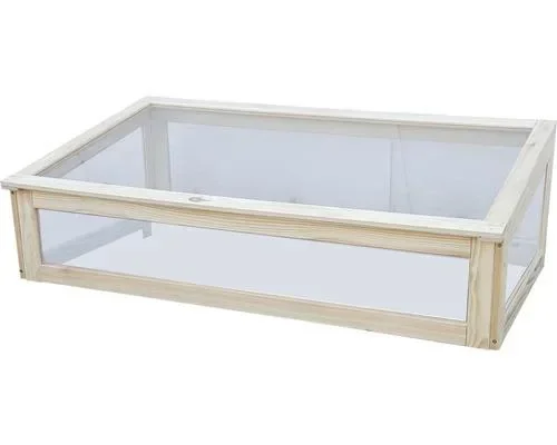 "Attachment for raised bed on legs natural image"