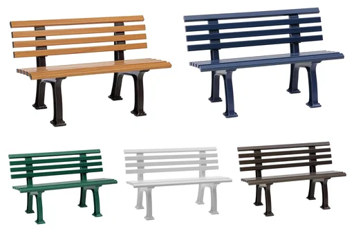 "Ibiza green garden bench image"
