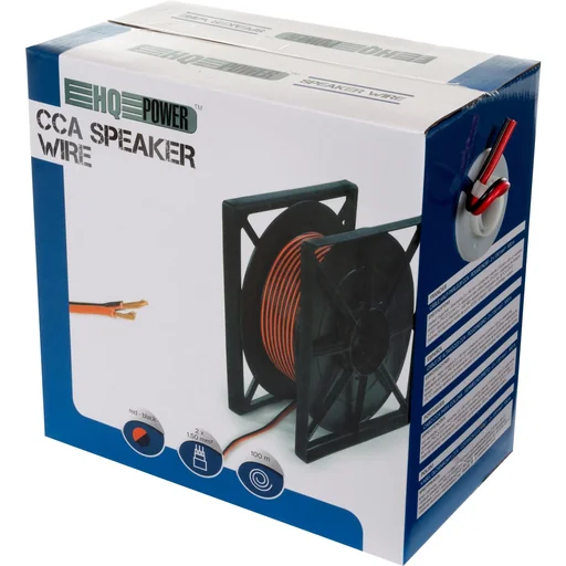 "CCA speaker cable - red/black - 2 x 1.50 mm² - 100 m roll image"
