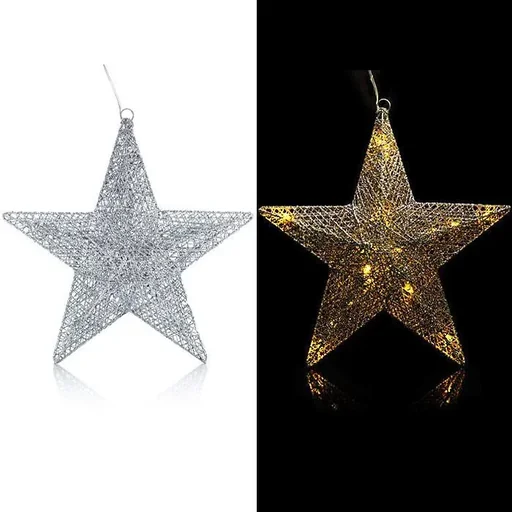 "NL Christmas star 35cm INCLUDES batteries and timer image"