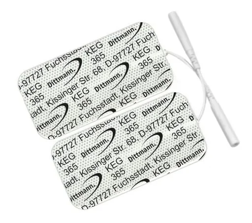"Replacement pads for TENS 240 electrical stimulation device, 8 x 4 cm, set of 4 image"