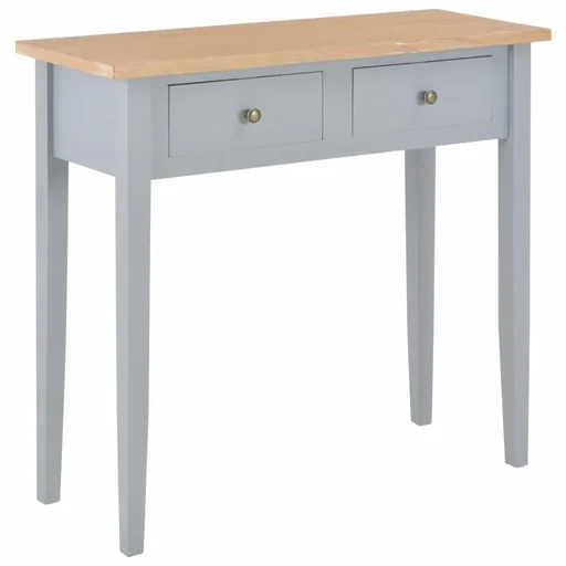 "Side table 79x30x74 cm wood grey image"