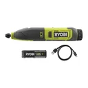 Cordless slitter 4V USB including 4V 2 Ah battery and USB-C charging cable