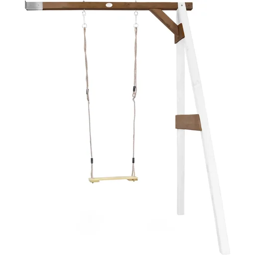 "Single add-on swing white/brown image"