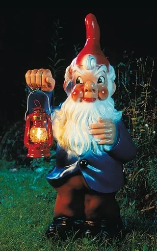 "Dwarf with lantern, 95 cm - Giant dwarf image"