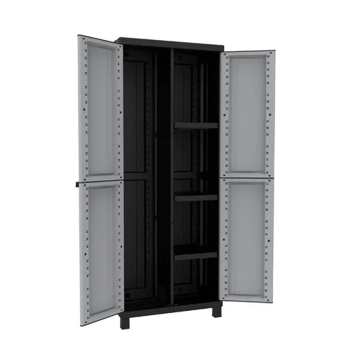 "Twist Black 3680 plastic locker cabinet for weather-protected outdoor and indoor use image"
