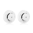 Set of 2 wireless smoke detectors, networkable, HomeWizard Link capable