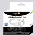 USB charging cable 1m to 8-pin connector