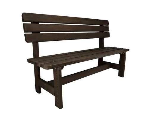"Wooden bench Isar brown image"
