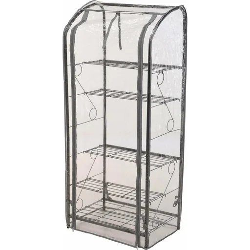 "Greenhouse and greenhouse with 4 shelves 55 x 35 x 125 cm image"