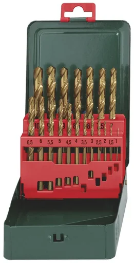 "HSS-TIN drill bit set SP 19 pieces image"