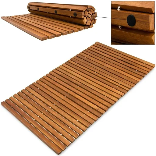 "Bath mat made of robust acacia wood - FSC-certified image"