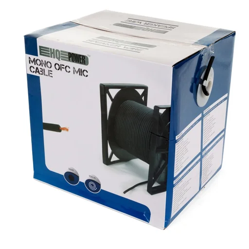 "mono OFC microphone cable - black - 100 m image"