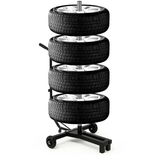 "Mobile tire rack - for 4 tires up to 225 mm image"