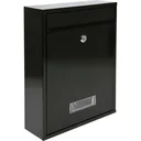 NL mailbox with 2 buttons - black - 360x260x80 mm