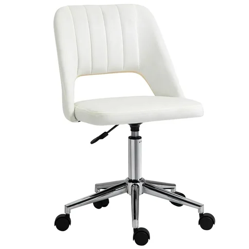 "Office chair swivel chair desk chair height adjustable 360° rotatable scallop shape with seam line design foam image"