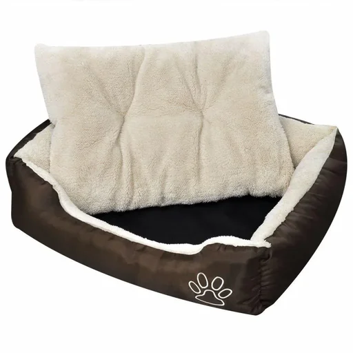 "Dog bed with pillow L image"