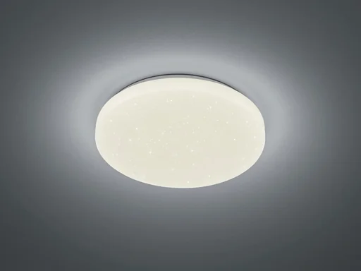 "LED ceiling light CHARA, 12 W RGB LED, 3000K, 950 lm, white, remote control, dimmable, Starlight Cover image"