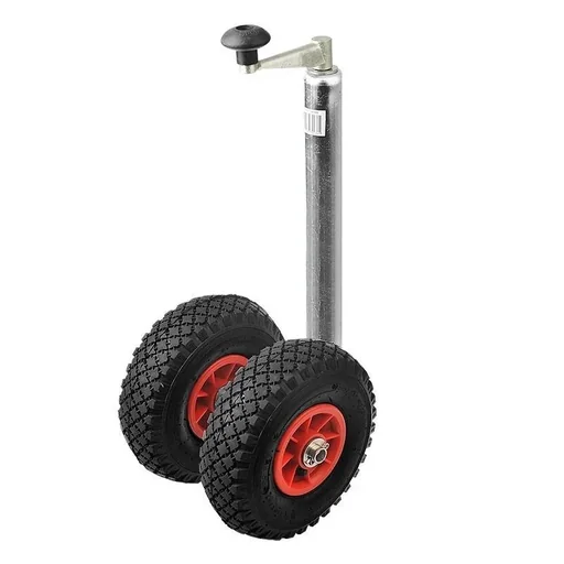"Double support wheel with pneumatic tires - 300 kg image"