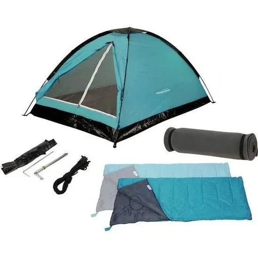 "Camping set - 2 people - tent (120x200x100 cm) + sleeping bags + mats image"