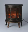 Decorative fireplace with LED lighting