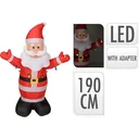 Inflatable Santa Claus - with colored lights - 190 cm