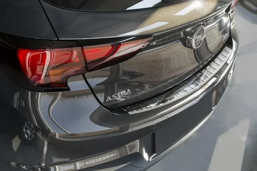 "Stainless steel loading sill protection for Opel Astra V (K) Hatchback (5-door>, built from 2015-2019, FL 2019> image"