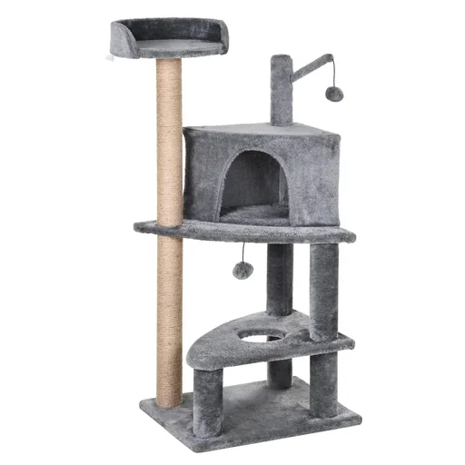 "Scratching post with play balls image"