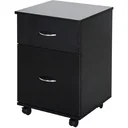Chest of drawers on wheels 58cm black