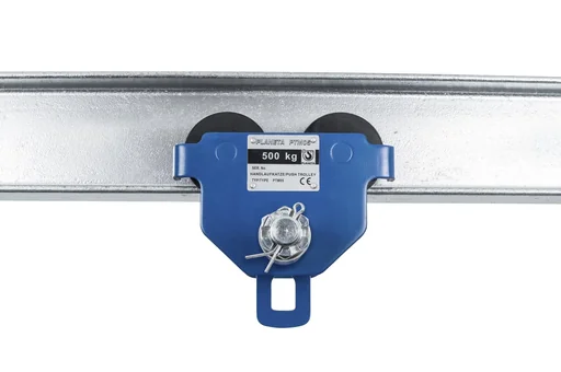 "Hand trolley PTM 3, load capacity 3,000 kg, flange width 100-203 mm, min. curve radius 1.2 m image"
