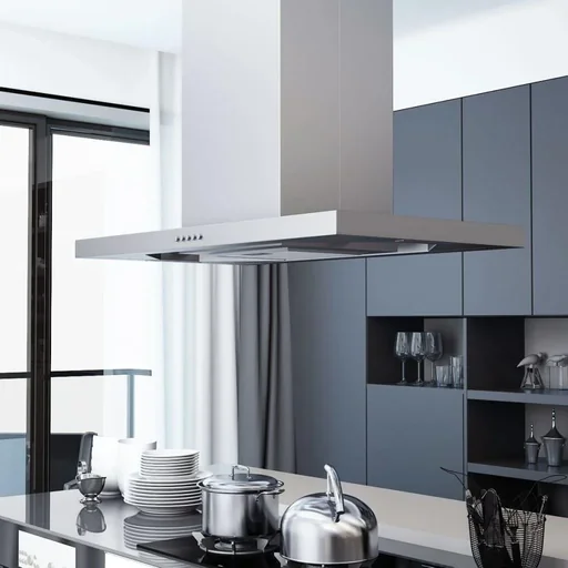 "Island hood 756 m³/h LED 90 cm stainless steel image"