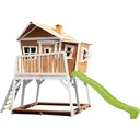 Max Playhouse Brown/White - Lime Green Slide