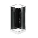 Komplettdusche"Black Reef" 80 x 80 x 195 cm