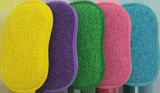 "2 in 1 microfiber sponges, set of 5 image"