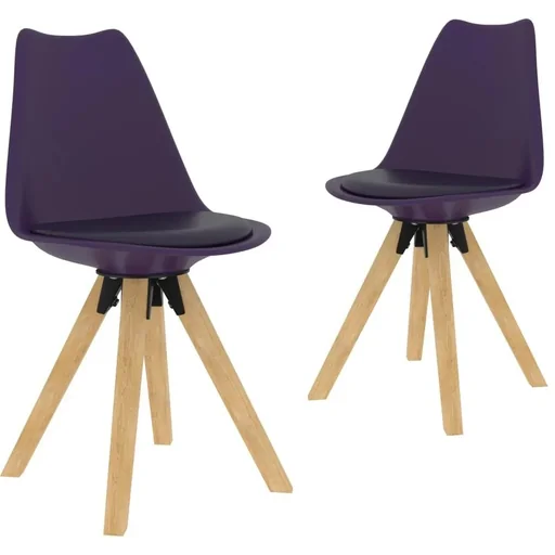"Dining room chairs 2 pieces lilac image"
