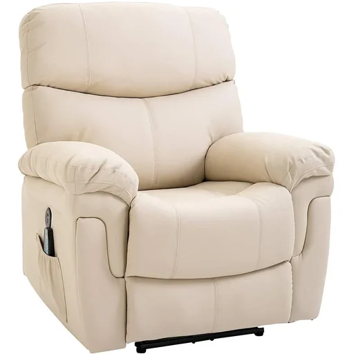 "Massage chair with heat and reclining function image"