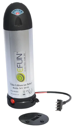 "Lithium Ion Battery 36 Volt 10 Ah BOTTLE E-Bike E-FUN image"