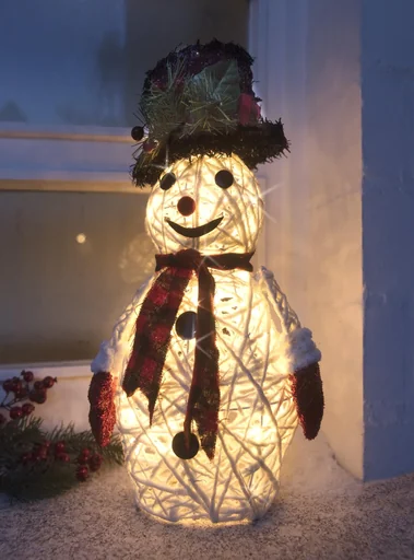 "LED snowman figure image"