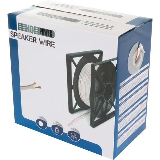 "speaker cable - white - 2 x 0.75 mm² - 100 m image"