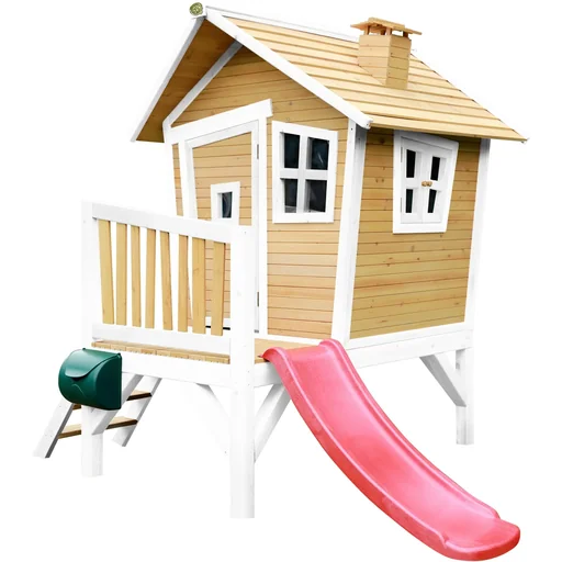 "Robin Playhouse Brown/White - Red Slide image"