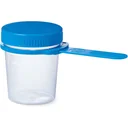 Toilet aids - Urine cup 100 ml transparent/blue