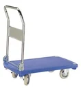 Push cart with plastic platform