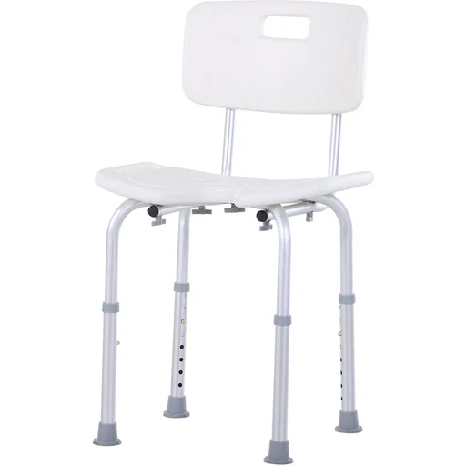 "Height-adjustable shower chair image"