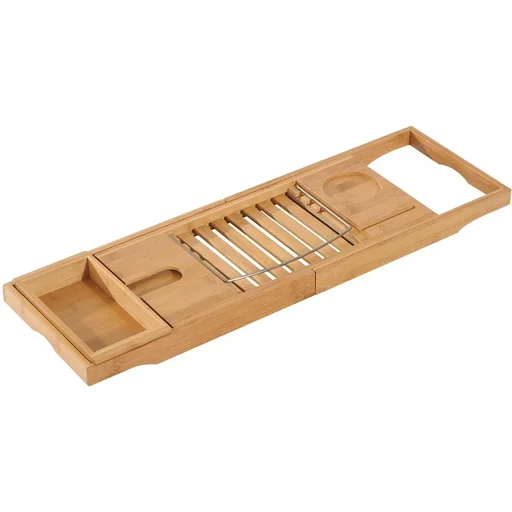 "Bathtub shelf 75-109cm bathtub support bathtub bridge bamboo image"