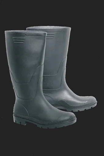 "PVC rain boots, black size 41 image"