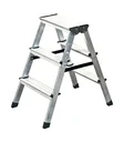 Aluminum steps double ladder 2 x 3 steps