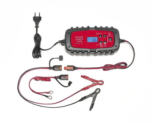 "Acculader, 9-traps - voor auto en motor - 6,5 A, 6/12 Volt image"