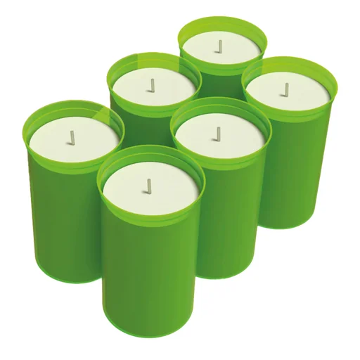 "Candles "Firefly" set of 6 for frost guard made of terracotta image"