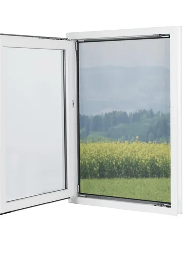 "Muggenhor voor raam „Magic Klick“, met magnetische bevestiging, ademend en halfdoorzichtig, 150 x 130 cm, zwart image"