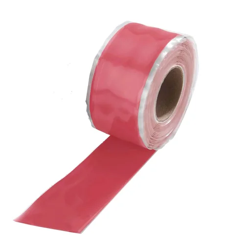 "Zelflasserende siliconenband, rood image"